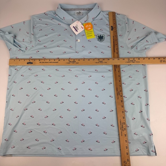 NWT Puma Mens Size 2XL All Over Print Performance Golf Polo Birds of Paradise - Picture 6 of 10